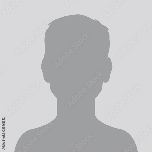 Person gray photo placeholder little boy