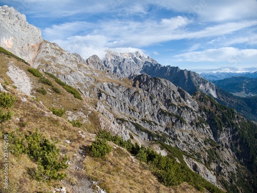 beautiful autumn hiking in berchtesgadener alps © luciezr