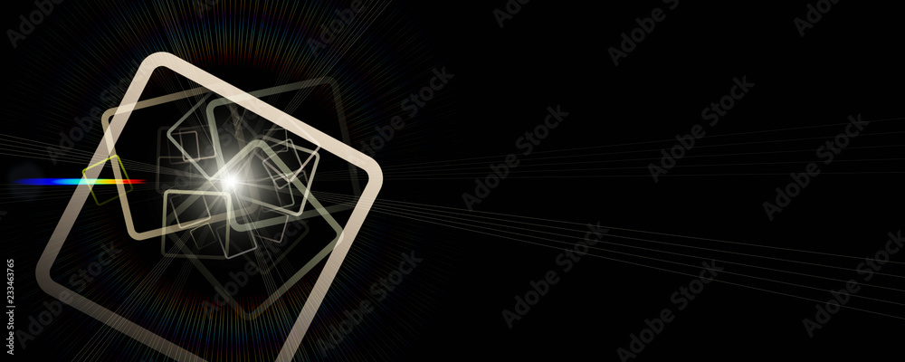 Futuristic square panorama background design illustration with light Futuristic square panorama background design illustration with light