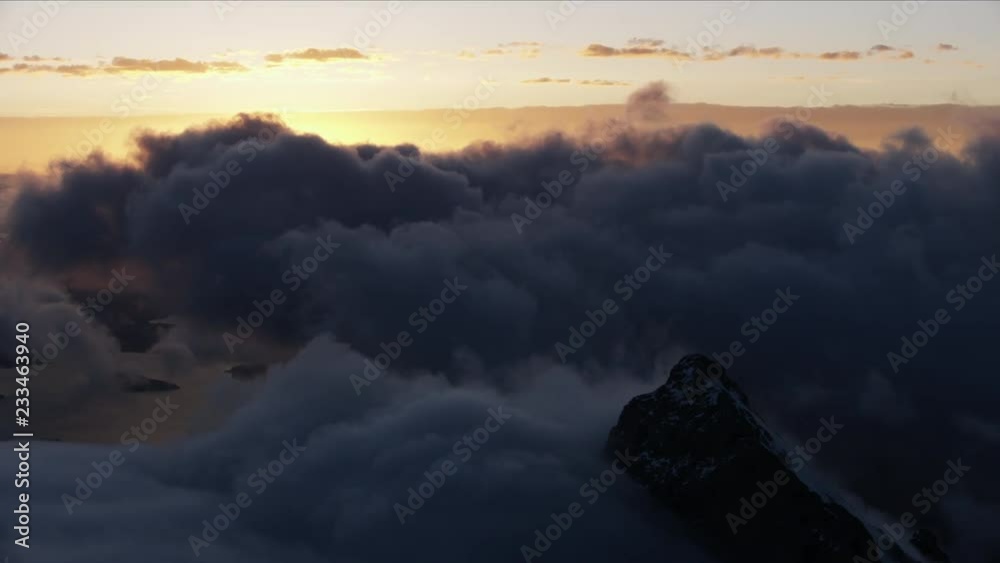 Aerial sunrise view Mount Moran Jackson lake Wyoming Aerial sunrise view Mount Moran Jackson lake Wyoming