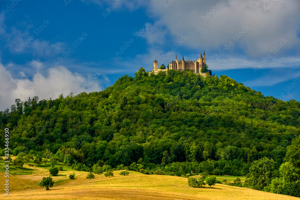 Hohenzollern Castle, Germany - the seat of the former ruling German Hohenzollern dynasty from Swabia
