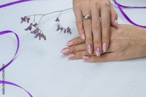 hand with manicure