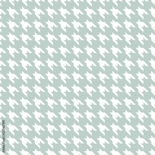 Hound stooth pattern fabric seamless vector print blue and white. photo