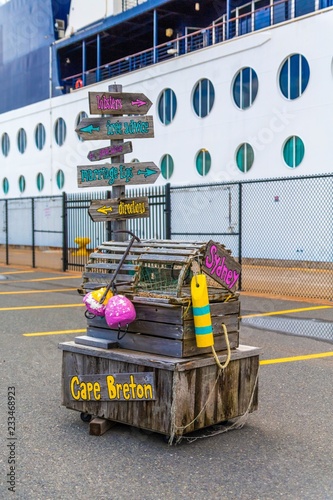 Vászonkép Lobster Trap on Cape Breton
