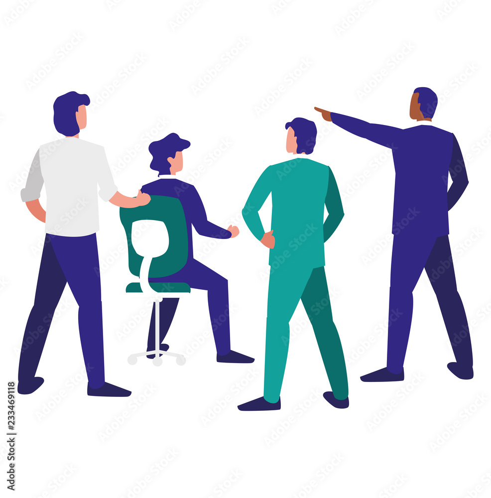 Corporate businessmen design