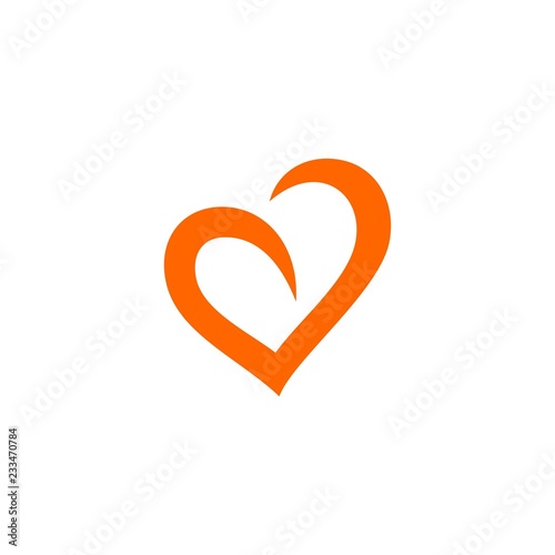 Healthy Care Heart Abc Letter Logo Vector