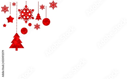 classic  Christmas pattern on white background