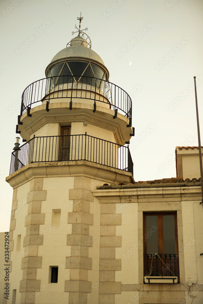 Old lighthouse in Spain Peniscola. Old lighthouse in Spain Peniscola.