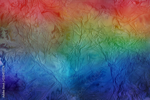 Colorful watercolor paper textures on white background. Chaotic abstract organic design. 