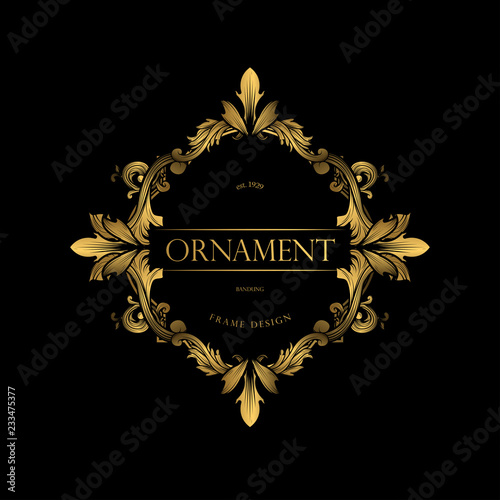 Frame Luxury with Golden Color