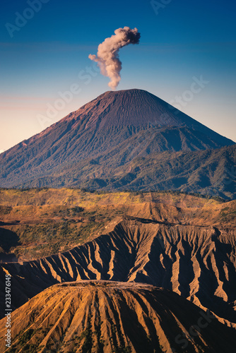 Landscape of Bromo volcano mountain, Indonesia photo