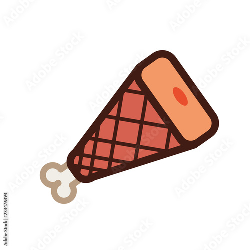 delicious ham nutritive icon