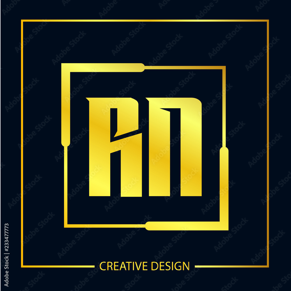 Initial Letter RN Logo Template Design Initial Letter RN Logo Template Design