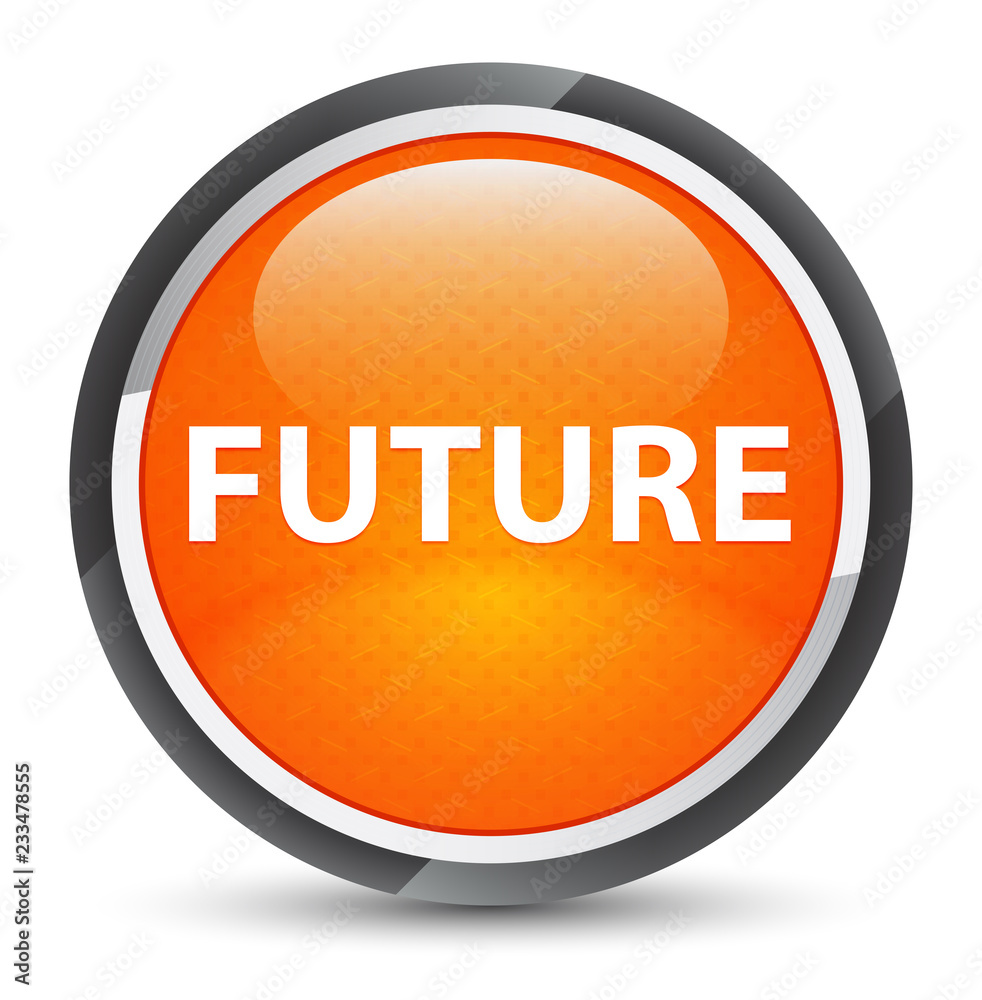 Future galaxy orange round button Future galaxy orange round button