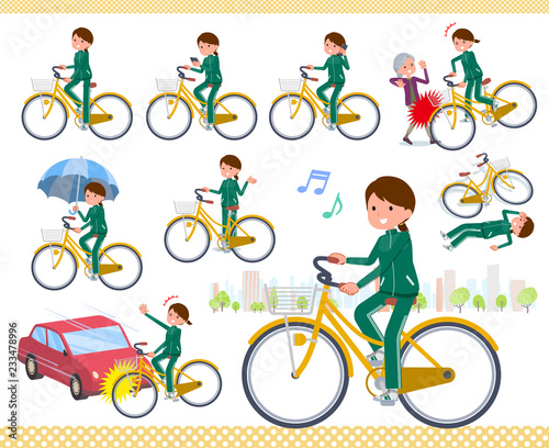 flat type school girl green jersey_city cycle
