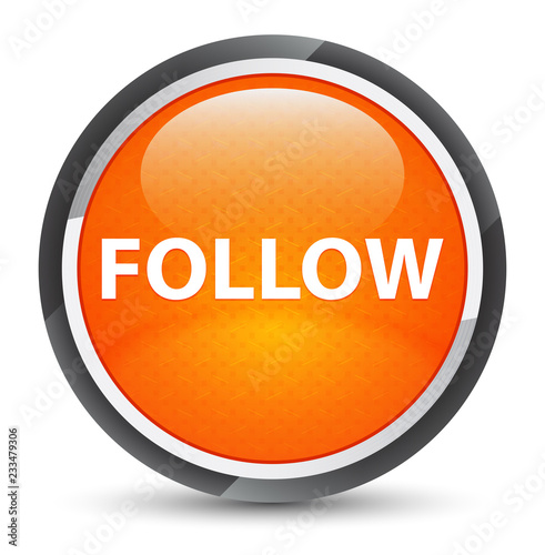 Follow galaxy orange round button