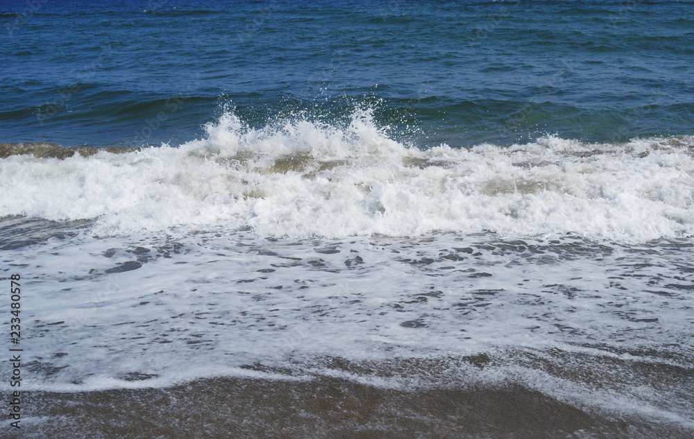 海　波　砂浜　素材