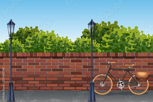 Urban street background template