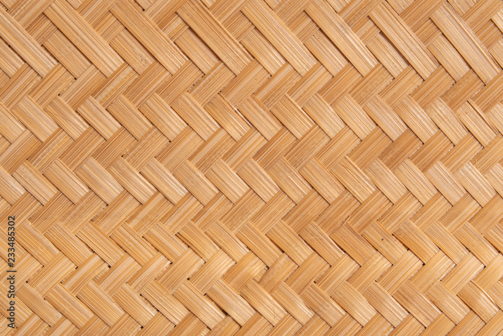 Rattan texture, detail handcraft bamboo weaving texture background.  Stock-Foto | Adobe Stock