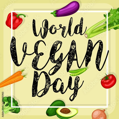 World vegan day design