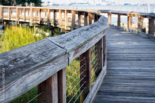 Boardwalk along river