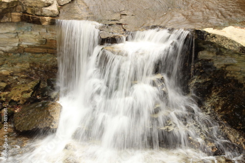 Waterfall in soft flowing motion