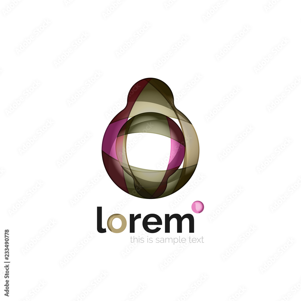 Abstract geometric business icon Abstract geometric business icon