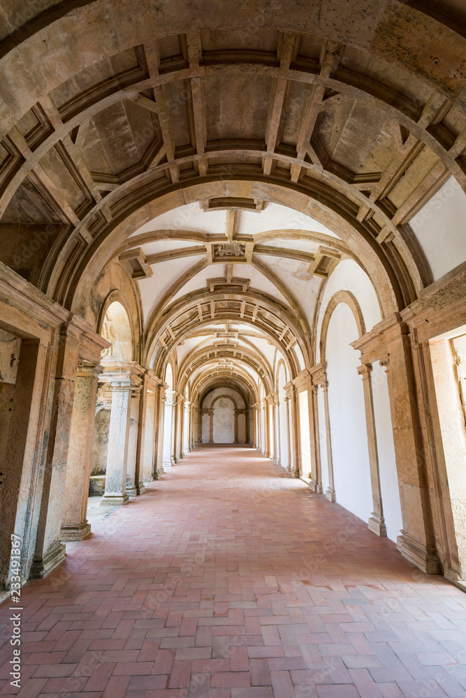 The ambulatory cloister  of the Main Cloister, in Covent of Christ
