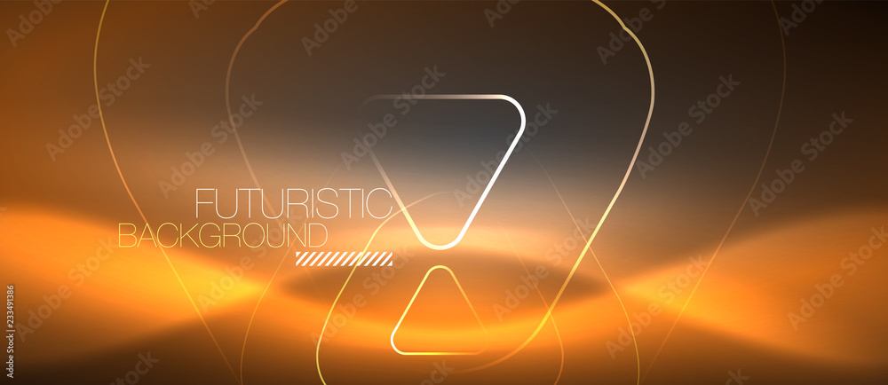 Naklejka premium Vector neon color abstract background