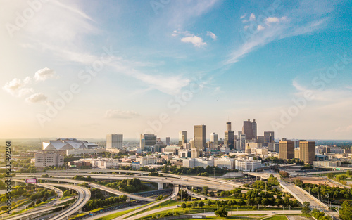 Aerial View of Downtown Atlanta photo