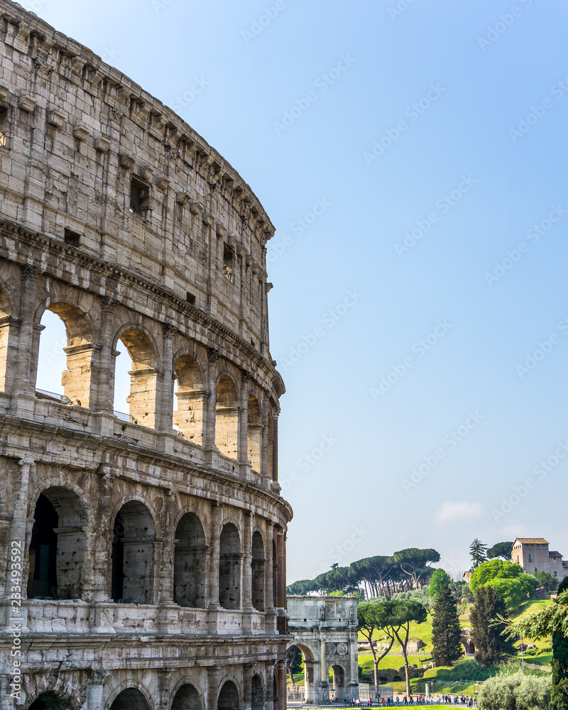 Colosseum and the Roman Forum