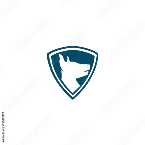 Free Download Dog logo vector icon. K9 police dog logo icon vector. K9 academy logo design. - GFXLoad