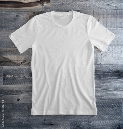 White Blank Tee Shirt  photo