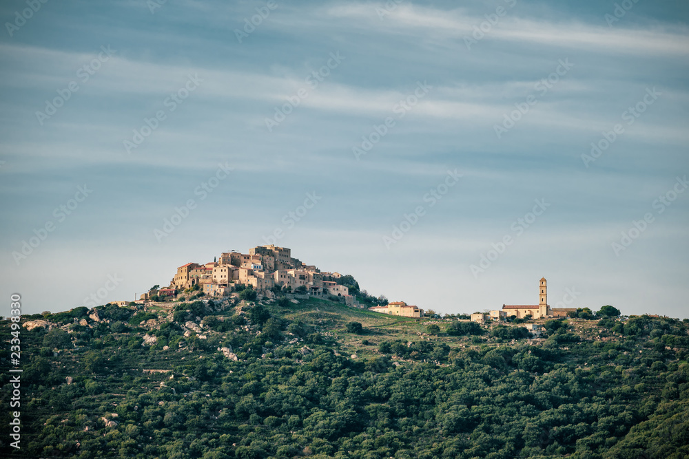 Hilltop village of Sant Antonino in Corsica