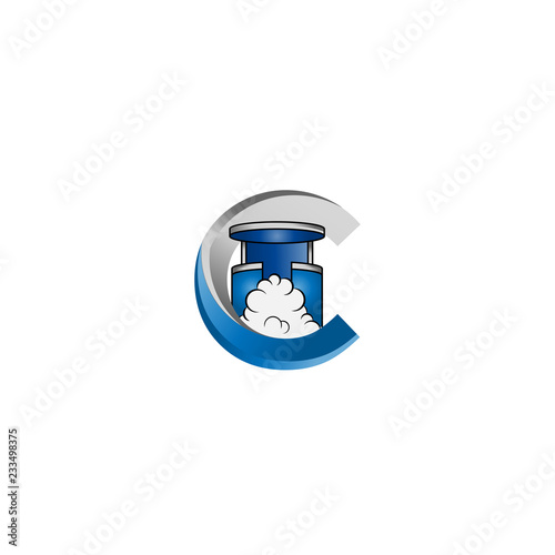cryotherapy Vector logo design template sign. Illustration of Cryo Chamber can Use also as Logo.