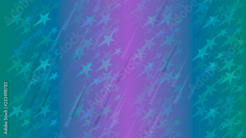 An abstract pattern of flying stars, triangular elements and circles. Fantastic design element for wallpaper, tiles, packaging, textiles, covers.