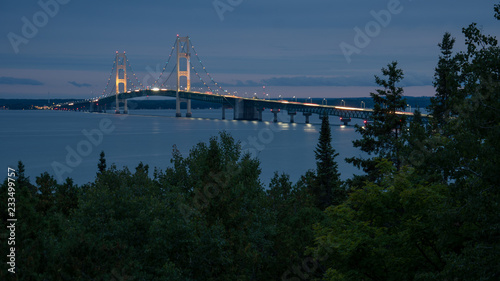 Mackinac Bridge, Mackinac Straits, Straits State Park, Michigan