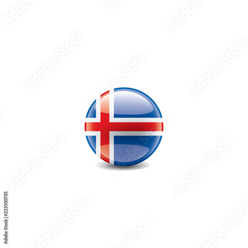 Iceland flag, vector illustration on a white background Free Download Iceland flag, vector illustration on a white background - GFXLoad