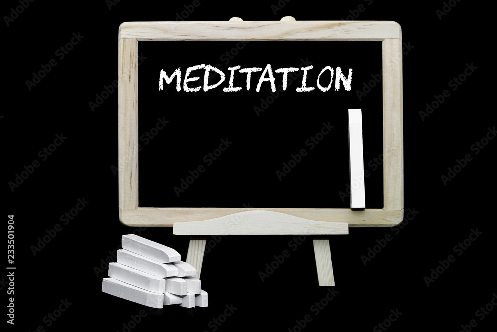 Meditation Hinweistafel