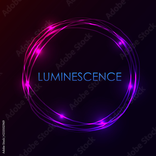 Abstract light circles background. Vector illustration.