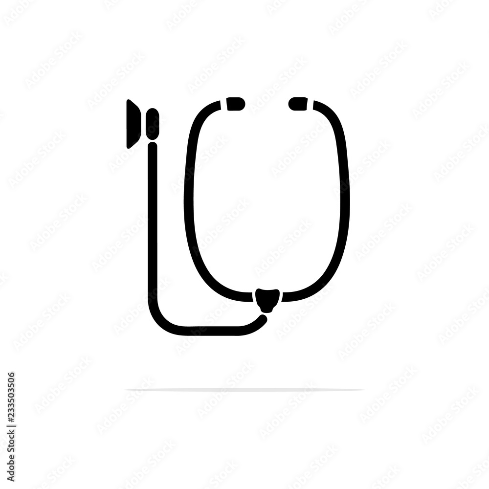 Fototapeta premium stethoscope icon. Vector concept illustration for design.
