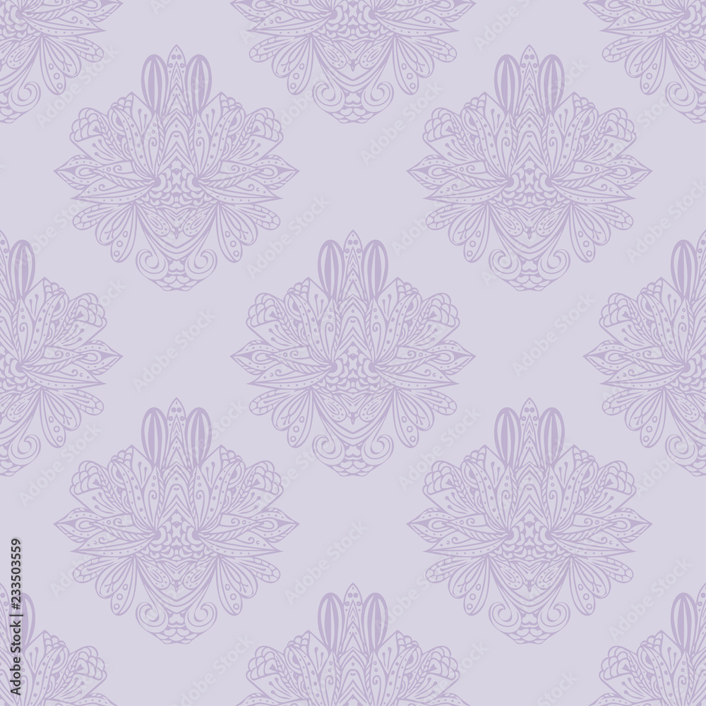 Vector damask seamless pattern element. Elegant luxury texture for wallpapers, backgrounds and page fill. Vector damask seamless pattern element. Elegant luxury texture for wallpapers, backgrounds and page fill.