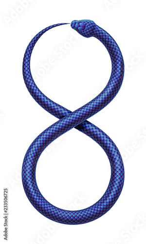 Vector Snake eates it's own tail in the form of a sign of infinity.