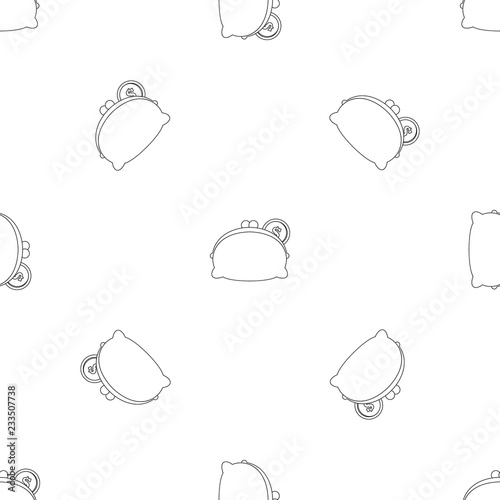 Woman wallet pattern seamless vector repeat geometric for any web design