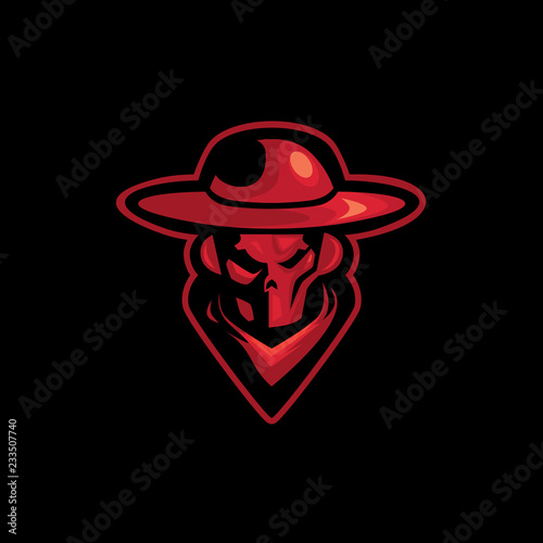 outlaw skull gaming logo