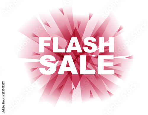 red vector banner flash sale