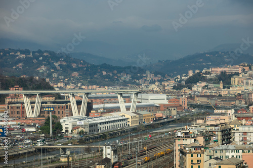 Ponte Morandi Genova  crashed disaster