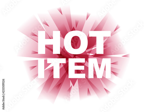 red vector banner hot item