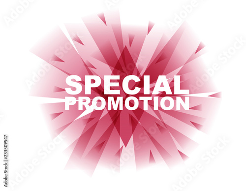 red vector banner special promotion