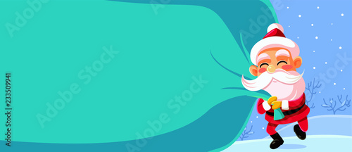 Christmas Banner Vector Cartoon